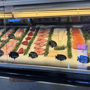 Fresh fish case.