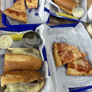 2 slice deal, French dip sub &amp; meatball sub