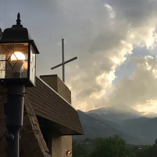 Looking towards Pikes Peak from the Church Entrance!