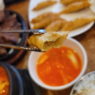 The mandu had barely any filling...