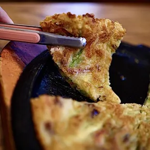Seafood pancake