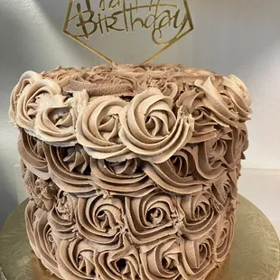 8" Chocolate Cake w/ Chocolate Buttercream 100% Vegan