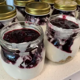 Blueberry Lemon Cheesecake Jars