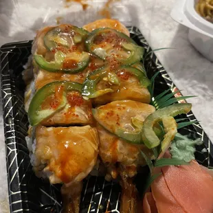 sexy dragon roll (8pc)