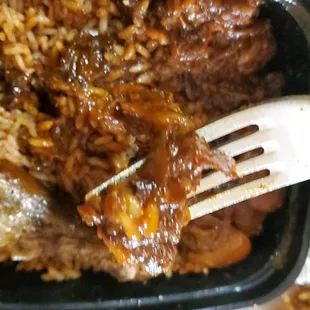 Only 3* well this is why. Oxtail gravy over rice actually had oxtail in it. Okay bonus meat! Kudos for this.