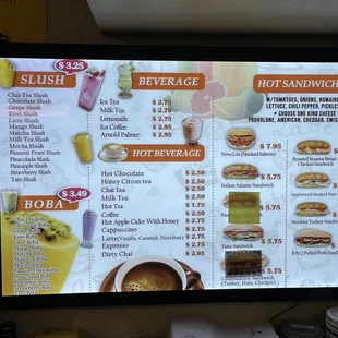 ramen and noodles, menu