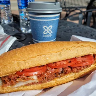 10.05.22 - BBQ Pulled Pork Sandwich and Hot Chai Tea