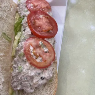 Tuna on WARM, delicious roll!
