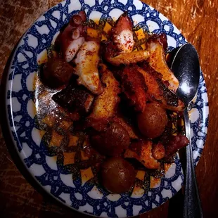 Pulpo a la Sobrasada