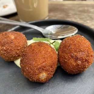 Iberico Ham Croquettes with Sherry Alioli