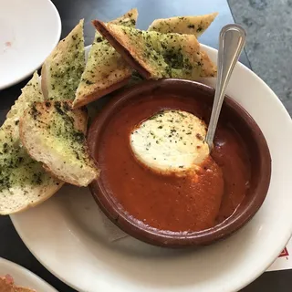 Goat Cheese Baked in Tomato Sauce