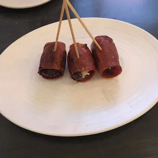 Chorizo-Wrapped Date Pintxos