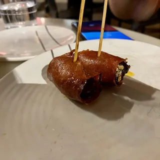 Roasted Dates Wrapped in Bacon