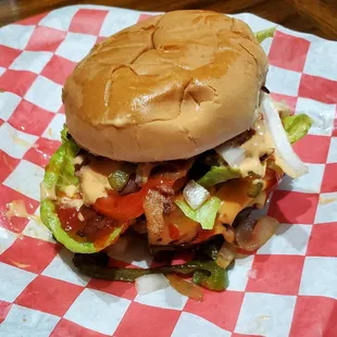 Come find out why we call this one  zthe Trashcan Burger!