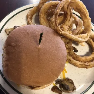 "The burger that Jack built" or something like that with onion rings