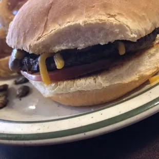 Inside "the burger that jack built"