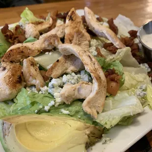 Charlie's Cobb: A fantastic salad with grilled chicken, bacon, avocado, blue cheese and more.