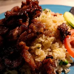 Brunch sweet pork fried rice