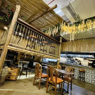 the interior of a restaurant