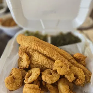 Shrimp and catfish