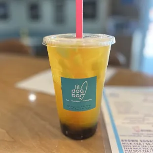 Mango Boba Tea