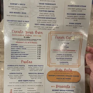 Menu fall 2023