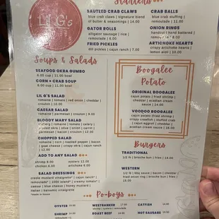 Menu fall 2023