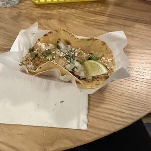 Chicken tradicional taco