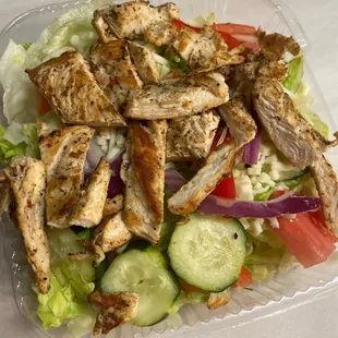 I ordered the Grilled Chicken Salad and the chicken was mixed just to my liking and I had enjoyed having this for my lunch