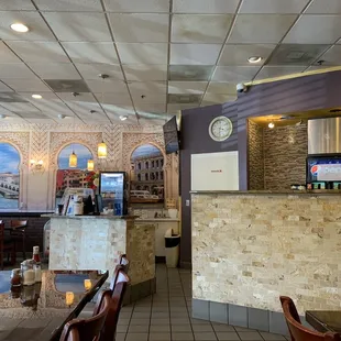  view of the dining area