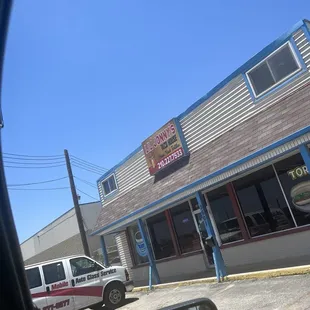 the outside of the building