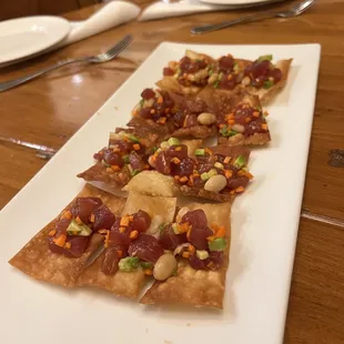 Wonton and Ahi