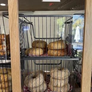 a variety of bagels