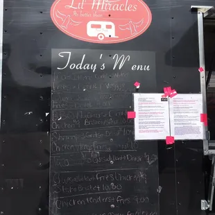 Chaulkboard Menu for 2-25-19