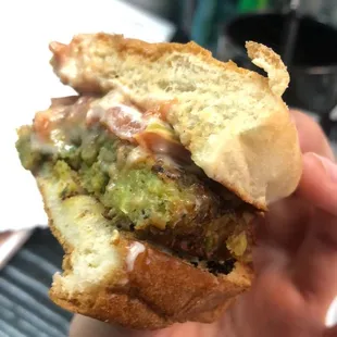 Veggie patty. Soooo gooood~~~