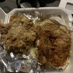 Un-smothered pork chops