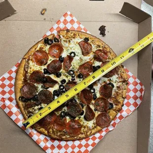 Pizza measurement