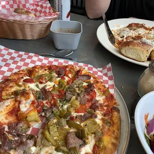 Rocky Balboa personal pizza and Baked Chicken Parmigiana. Both DELICIOUS!!!