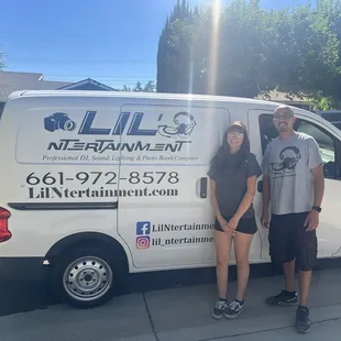 Andrew and his daughter