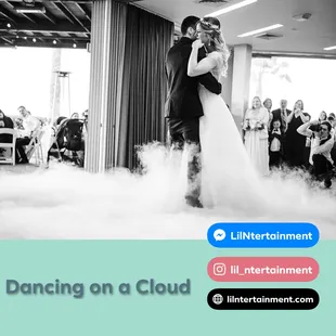 Make those first dance moments count with our dancing on the cloud effect.