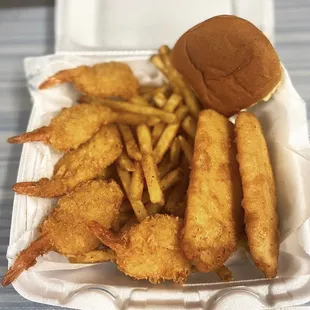 Fish and shrimp basket