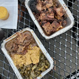 Oxtail meal and Burnt Ends