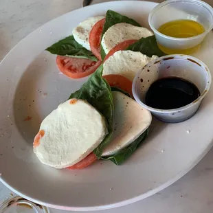 Caprese Salad with 4 pieces eaten