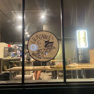 Store front and sign