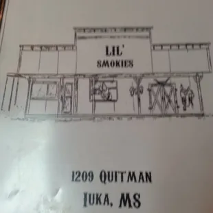 the menu for lil smokies restaurant and catering