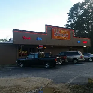 cars parked in a parking lot