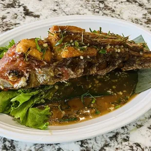 Fried Red Snapper
