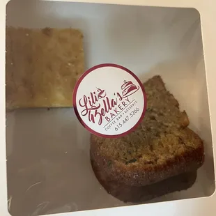 Chess pie Square and zucchini bread