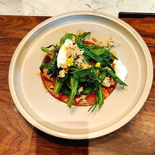 a plate of food on a table