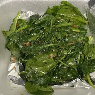 Sautéed spinach